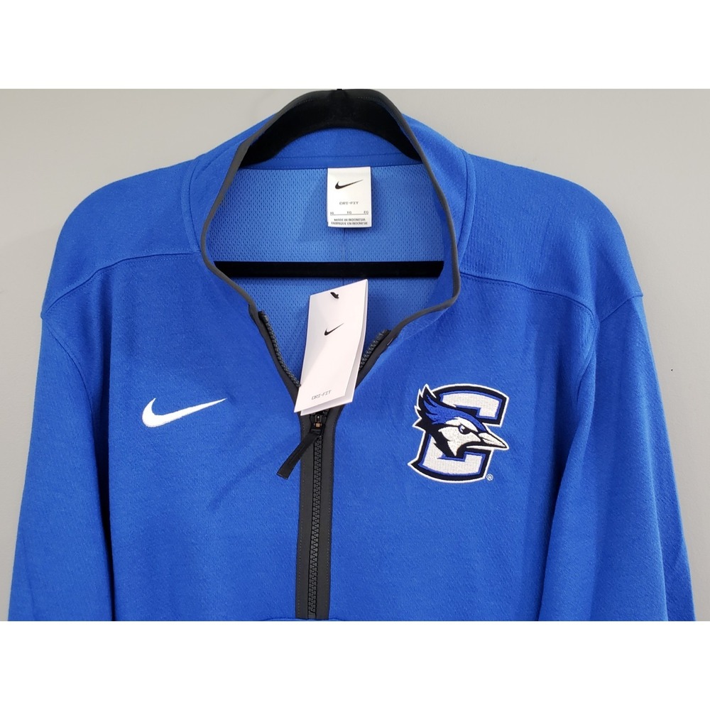 NEW MENS XL CREIGHTON BLUEJAYS NCAA mens quarter zip pullover Shirt basketball - Picture 2 of 5